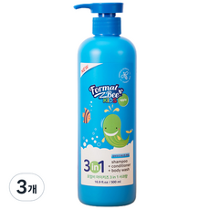 포멀비키즈 3in1 올인원클렌저 사과향, 500ml, 3개