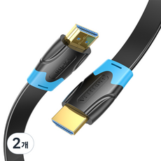 벤션 칼국수형 4K HDMI V2.0 케이블, 2개, 0.5m