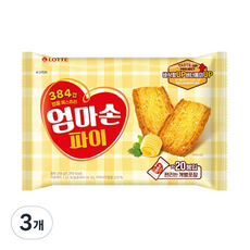 롯데제과 엄마손 파이, 3개, 254g - 미니파이케어