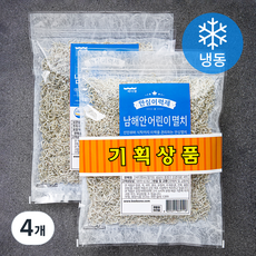 바다원 안심이력제 볶음용 남해안 어린이멸치 (냉동), 150g, 4개
