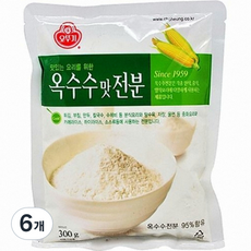 오뚜기 옥수수맛 전분, 300g, 6개