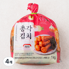 예소담 특 총각김치, 1kg, 4개