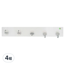 家而適 居家多功能掛鉤架 小鉤5入組, 3231, 4組