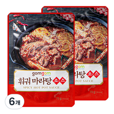 곰곰 훠궈 마라탕 소스, 70g, 6개