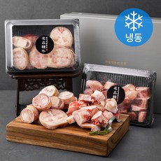 횡성한우 건강세트 우족 2kg + 사골 2kg (냉동) +부직포가방, 4kg, 1세트