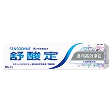 SENSODYNE 舒酸定 長效抗敏牙膏 溫和高效淨白, 120g, 1條