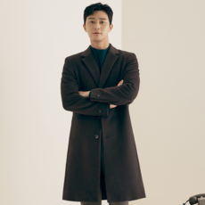 지오지아 남성용 캐시미어 블렌드 체스터 코트 AEA4CG1101