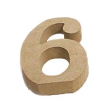 아리코 나무장식 6 3입, 우드, 1개
