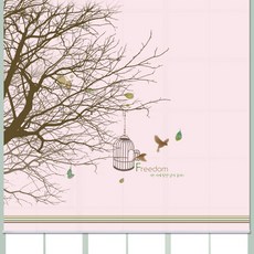 스코홈 북유럽 감성 롤 스크린, Freedom (핑크)