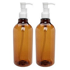 홈앤라이프 디스펜서 용기+캡 500ml, 용기(갈색), 캡(오일펌프), 2개