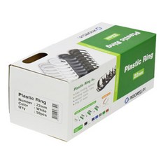 카피어랜드 제본 플라스틱링 1BOX 50개입, 흰색, 22mm