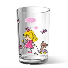 [엠사] 어린이 물컵 0.2L, 프린세스, 1개