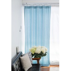 하늘색커튼