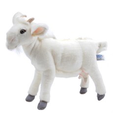 한사토이 동물인형 4151 염소1 Goat White, 25cm, 흰색 25cm, 흰색