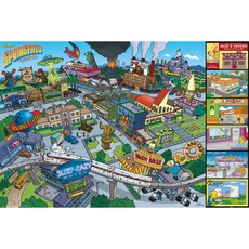 올댓포스터 심슨 Locations 포스터 FP3935