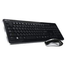 라이센스LG 무선 키보드 마우스 세트, MKS-3000, 블랙