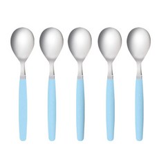 마호커트러리 아동용 숟가락, 스카이블루, 5개