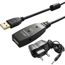 대원티엠티 USB2.0 리피터케이블 + 아답터 10m DW-USBEP, 1개