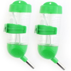 블럭마트 햄스터 기니피그 소동물 80ml 물통, 그린, 2개입
