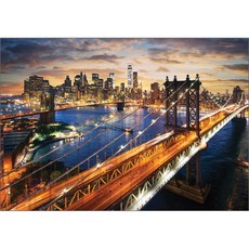 퍼즐코리아 맨하탄의 아름다운 일몰 직소퍼즐 3206, 2000피스, 혼합 색상, 2000피스