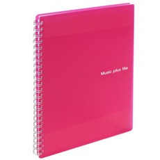 드림산업 뮤직플러스 악보 파일 30매 ver2, 분홍, 1개