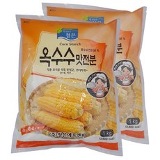 청은 옥수수맛전분, 1kg, 2개