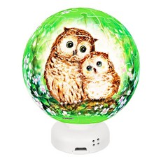 퍼즐사랑 꽃숲의 부엉이 볼퍼즐 + LED 센서받침대 PO60-J1012, 60피스, 혼합 색상, 60피스