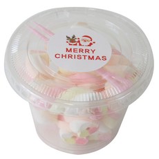 황씨네도시락 투명 머핀컵 소 50p + 평면뚜껑 50p + Xmas 화이트 원형 스티커 54p + 미니포크 50p, 1세트