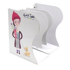 우드로하우스 메탈 접이식 책꽃이, 무지 화이트(BKE-25003)