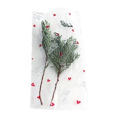 티나피크닉 스몰하트 비접착 선물 포장 봉투 10 x 20 cm, 1개입, 100개