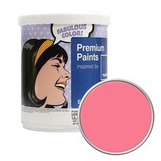 노루페인트 팬톤 외부용 실외 저광 페인트 1L, 16-1731 Strawberry Pink, 1개