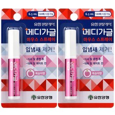 유한양행 덴탈케어 메디가글 스프레이 복숭아향, 6.5ml, 2개입