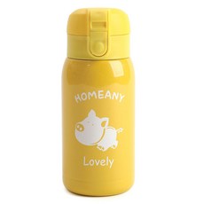 홈애니 원터치 보온보냉병, 노랑(돼지), 300ml, 1개 옐로우, 300ml