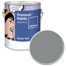 노루페인트 팬톤 외부용 실외 저광 페인트 4L, 17-4402 Neutral Gray, 1개