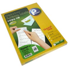 프린텍 애니 퀵앤이지 라벨지 Q3240-100, 16칸, 100개입 16칸, 100개입