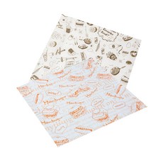 Sr 漢堡包裝紙 Orange 60p + Watts 60p, 1套