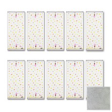 송월타월 쓸쓸한 토끼 세면타올 10p + 리본 핸드타올, 가을, 1세트