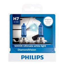 필립스 다이아몬드비전 할로겐램프, 1개, H7, 혼합 색상