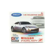 WELLY 레프리카 1/38 닛산 페어레이디 Z 풀 백 주행 조립 킷 다이캐스트 WE232955, OR