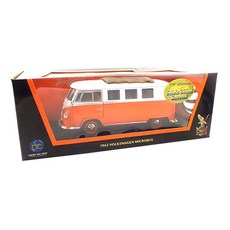 LUCKYDIECAST 1962 폭스바겐 마이크로버스 다이캐스트 YAT923277OR, 혼합 색상