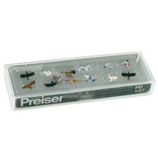 PREISER 레프리카 1/87 Birds Assorted 각종 새들 미니어처 피규어 세트 PRS101699FG, 1세트