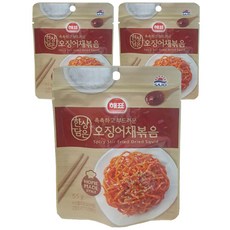 사조 해표 한상담은 오징어채볶음, 55g, 3개