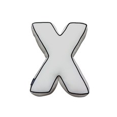 리브맘 구름솜 이니셜 알파벳 쿠션, X(백아이보리)