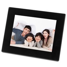 디지털액자-추천-유니콘 8인치 슬림 디지털 포토프레임, 블랙, LTD-800A