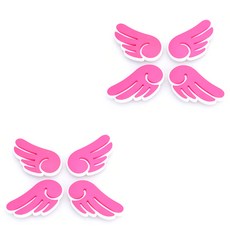 블럭마트 문콕방지 엔젤윙 도어가드, 핑크, 8개