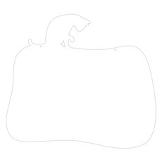 쿠 홈 인테리어 메모 보드 MO 40 걸이형 화이트, 아크릴