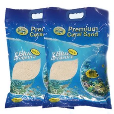 블루트레져 산호 모래 0.5~1mm 5kg, 2개입