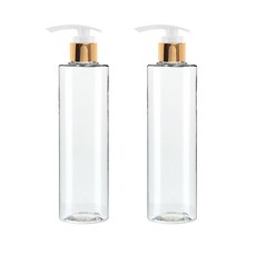 병도매닷컴 투명 주방디스펜서 ACL200 + 골드마개, 200ml, 2세트