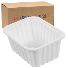 도시락정기배송
 쿡앤락 일회용 실링용기 백색 1.7L 몸통 600개입 1개