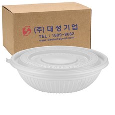 쿡앤락 성형 짜장용기 대 1350ml 백색 세트, 100개입, 1개